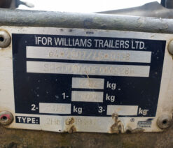 ifor williams plant trailer twin axle 2015 231107
