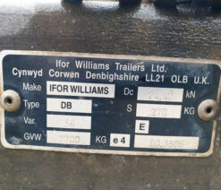 ifor williams plant trailer twin axle 2015 231107