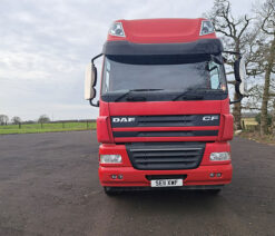 daf far cf85.460 v waggon & drag with crane and tri axle trailer rigid 6x2 manual 2011 250305