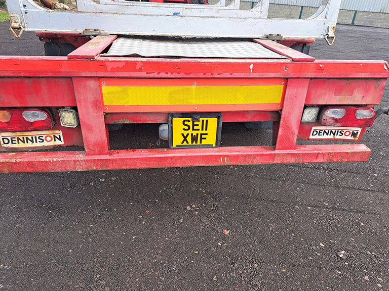 daf far cf85.460 v waggon & drag with crane and tri axle trailer rigid 6x2 manual 2011 250305