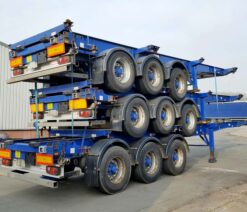 montracon sliding skeletal trailer 3 axles 2011 170213