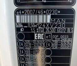 man tgx 26.500 tractor unit 6x2 auto 2019u7 260206